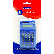 MARLIN 8 DIGIT SOLAR CALCULATOR #006A