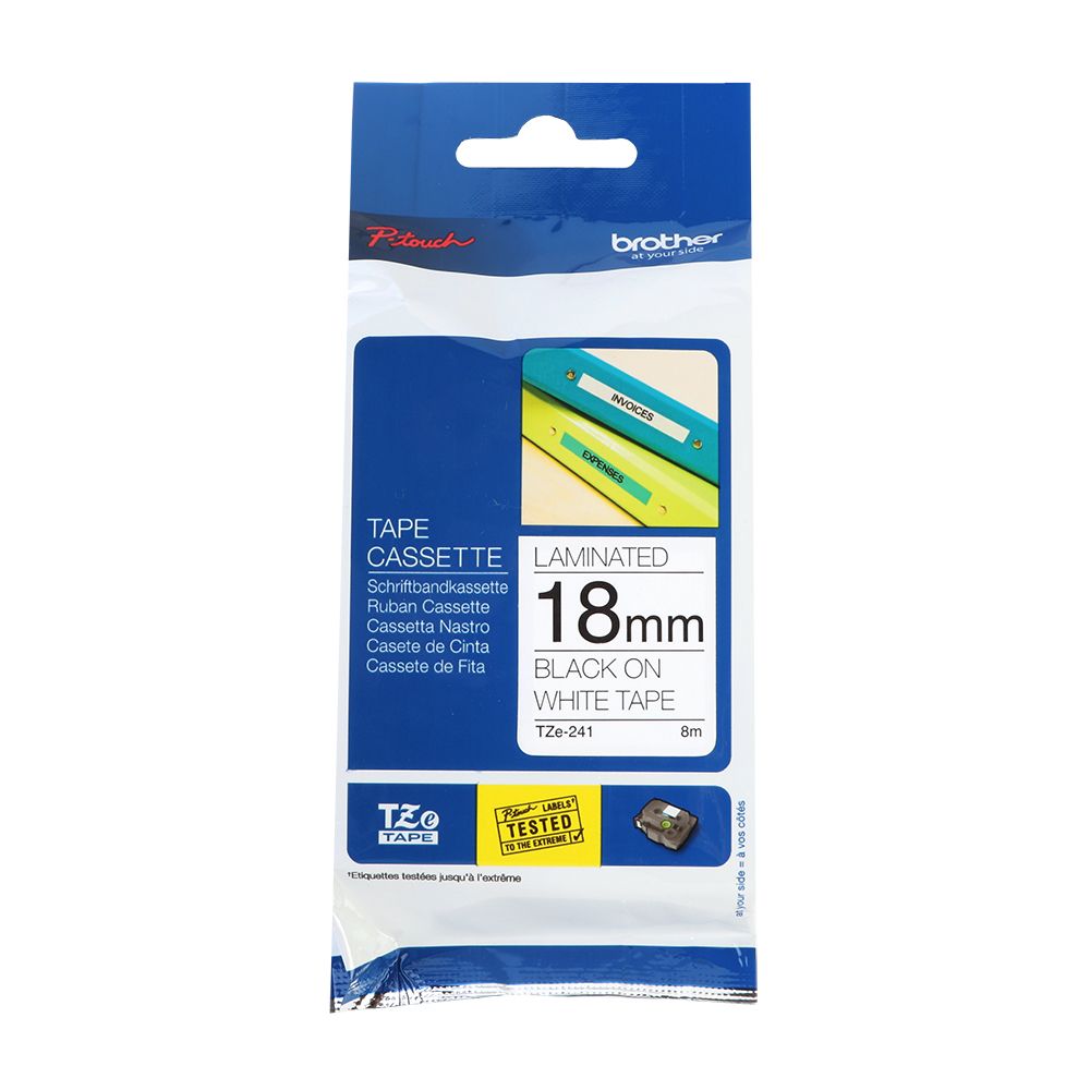 LAMINATED TAPE 18 BLK/WHT