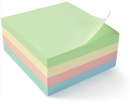 STICK'N NOTES REGULAR CUBE - ASST 21012 / 21013 - PASTEL 21539