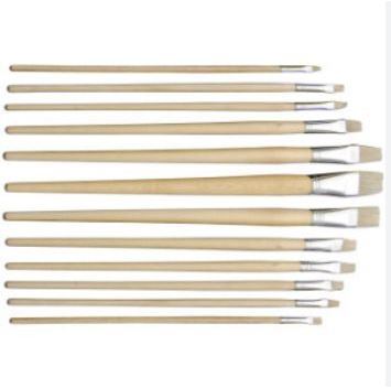 WOODEN HANDLE FLAT PAINT BRUSH - 5