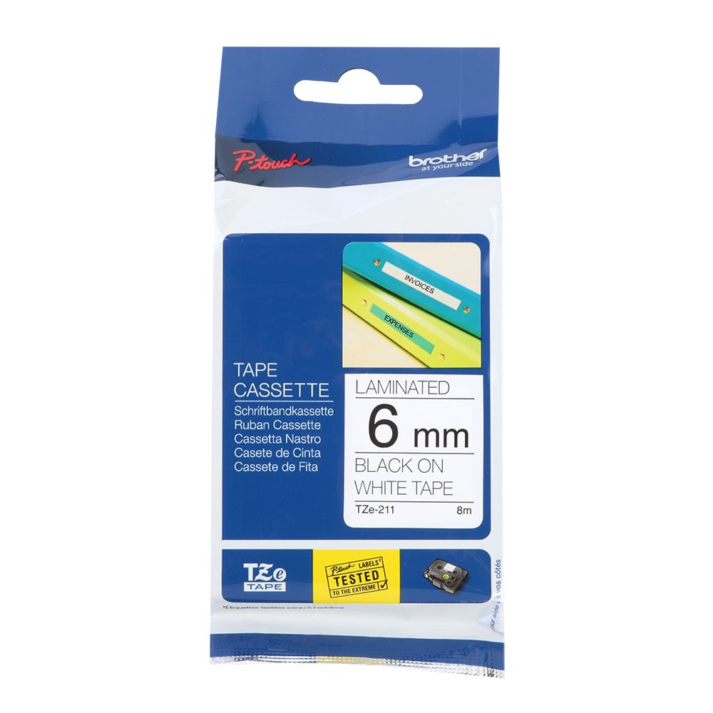 LAMINATED TAPE 6 BLK/WHT