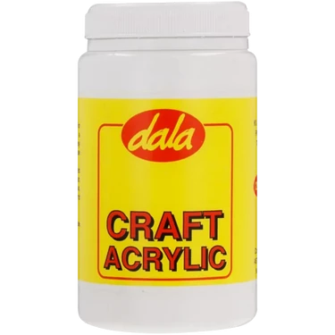 DALA CRAFT ACRYLIC PAINT 250ML TUBE WHIT