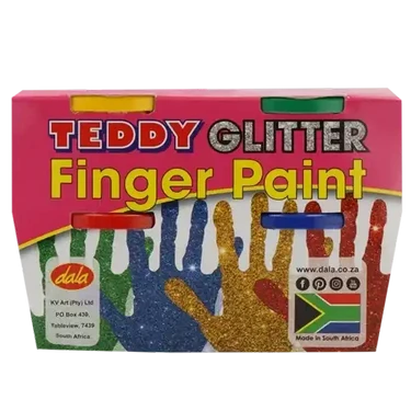 PAINT FINGER GLITTER DALA 4X100ML