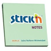 76X76 POST-IT NOTES PASTEL GREEN