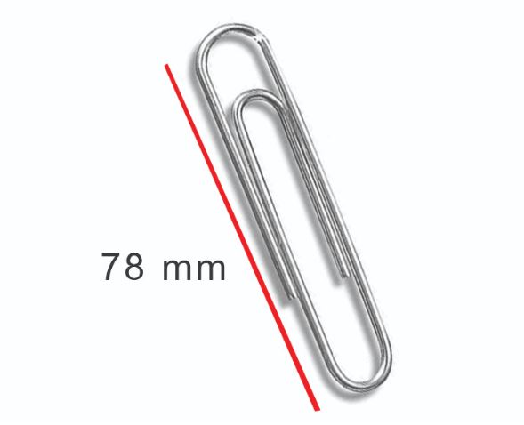 *ESTRICKS* 78mm SILVER PAPER CLIPS 100'S