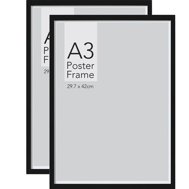 A3 POSTER FRAMES WITH WOODEN CORNER
