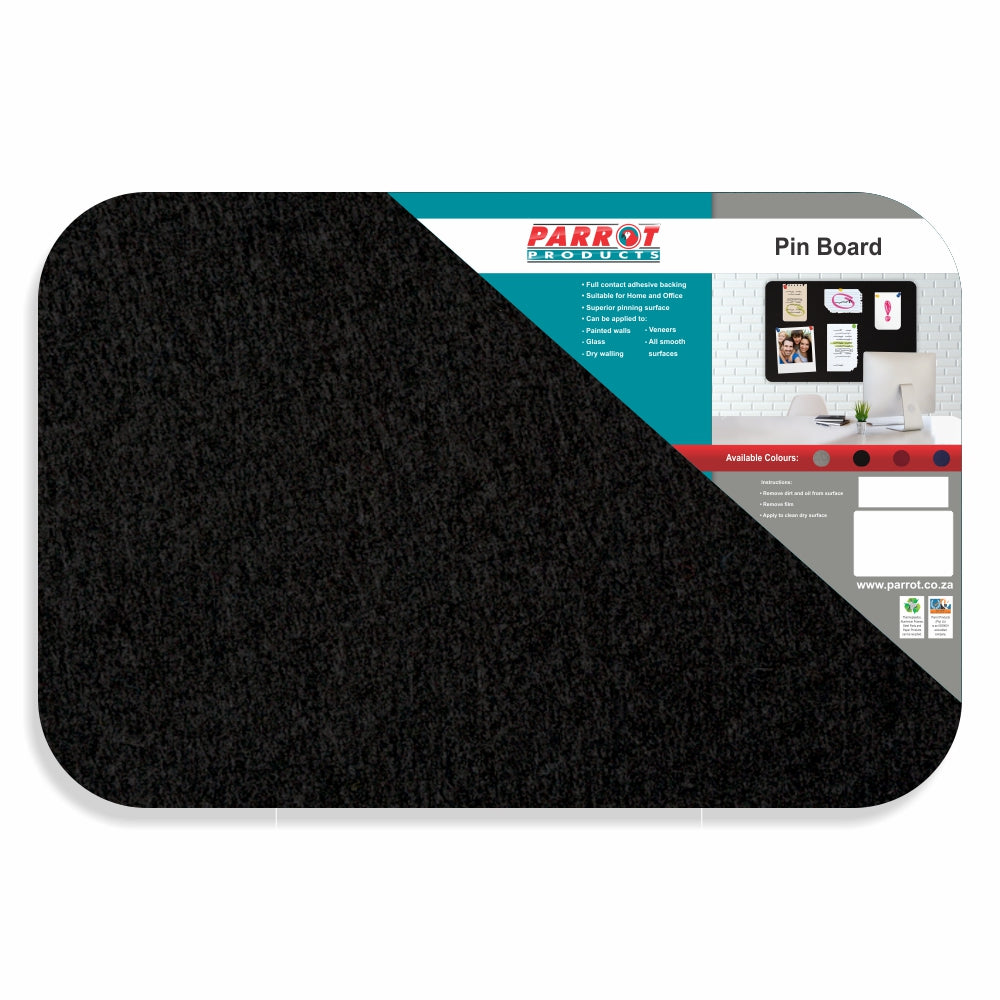 Adhesive Pin Board (No Frame - 600*450mm) - BLACK