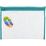 BUTTERFLY PVC BOOK BAGS WITH ZIP