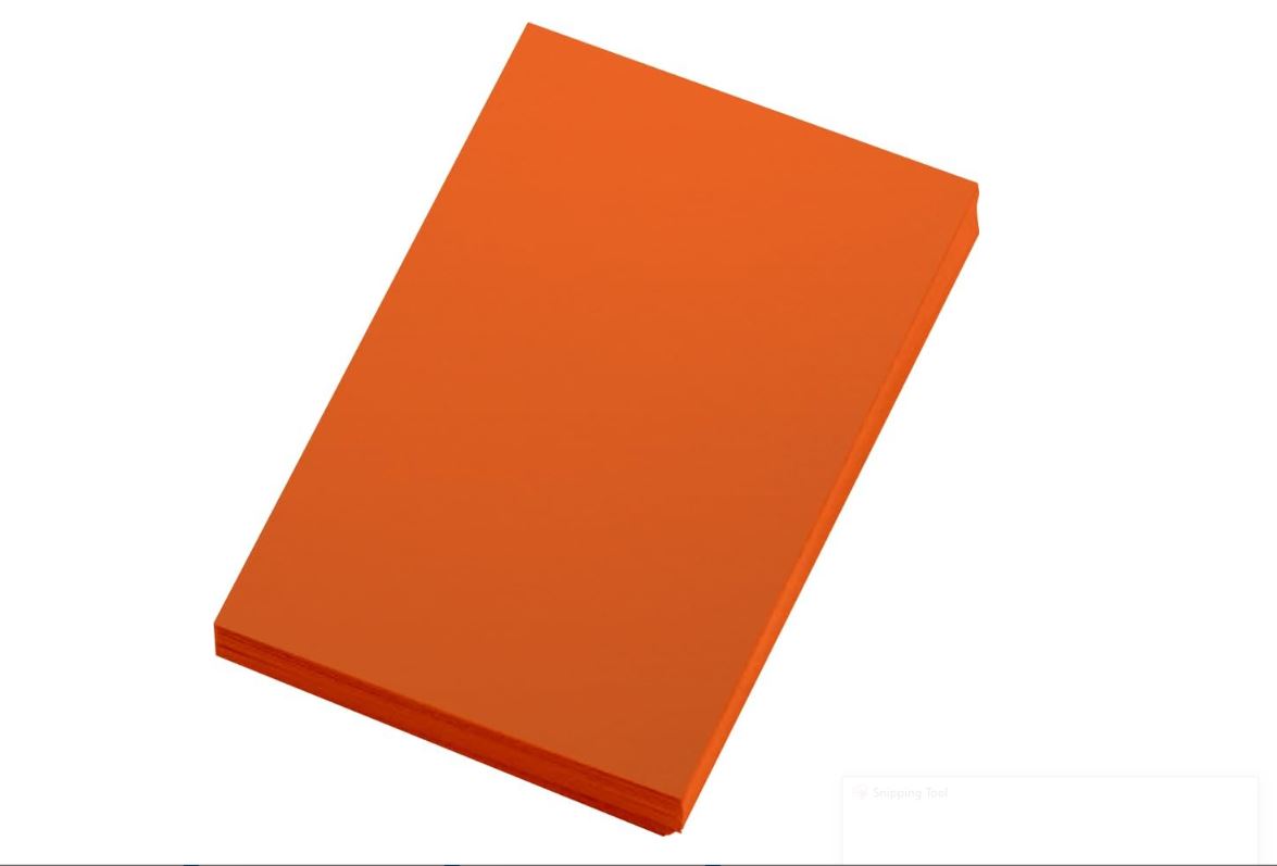 B/FLY A4 BRIGHT ORANGE PAPER REAM 500's