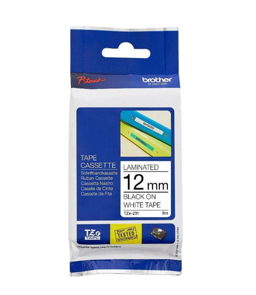 LAMINATED TAPE 12 BLK/WHT