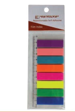 *ESTRICKS* FILM INDEX 200S 45X12mm 8 COLOURS