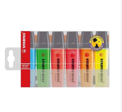 STABILO BOSS HIGHLIGHTER - 6'S