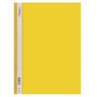 TREELINE A4 P.V.C QUOTATION FOLDERS/CLEAR FRONT FOLDERS - YELLOW