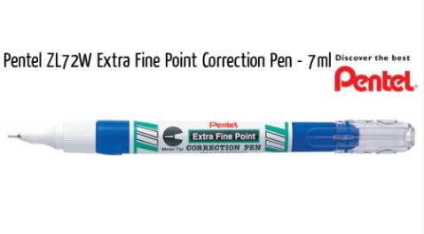 PENTEL 4.2ML CORRECTION PEN #ZL72-W