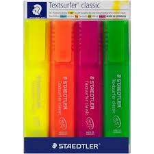 STAEDTLER HILIGHTER ASSORTED COLOURS