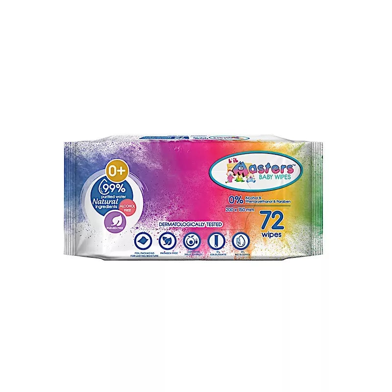 MASTERS BABY WIPES 72'S