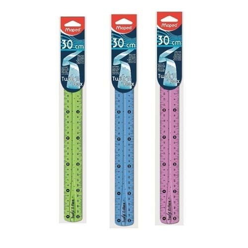 MAPED F/GRIP RULER 30CM ASST