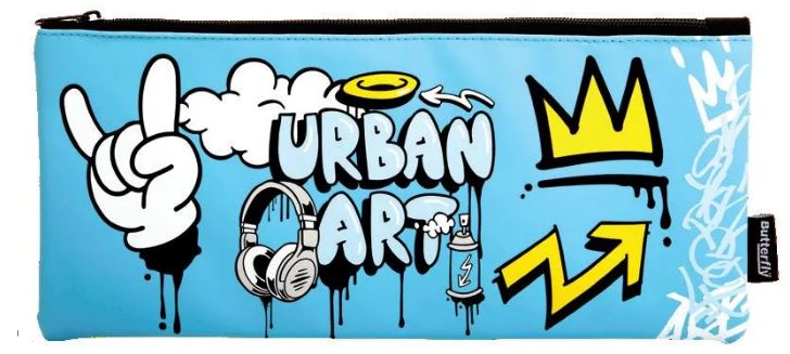 BUTTERFLY NEOPRENE PENCIL CASE-33CM - 2