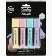 HILIGHTER CROXLEY 4'S PASTEL