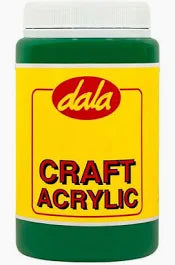 DALA CRAFT ACRYLIC PAINT 250ML TUBE GRN