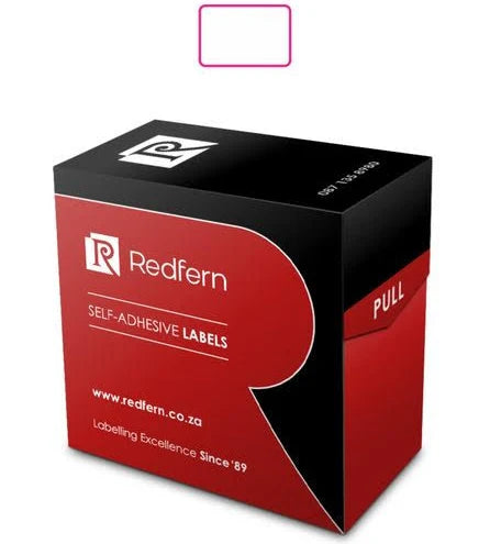 LABELS BOX WHITE 8X12mm REDFERN (1260'S)