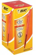 BIC CLICK MEDIUM RED *BOX OF 60'S*