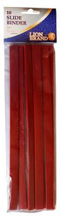 5MM SLIDE BINDERS PACK OF 10 - RED