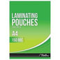 A4 150 MICRON LAMINATING POUCHES 100'S