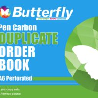 BUTTERFLY A6 ORDER DUPLICATE PEN CARBON BOOK