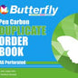 BUTTERFLY A6 ORDER DUPLICATE PEN CARBON BOOK