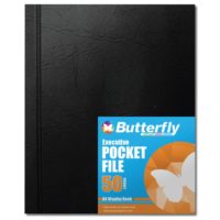 BUTTERFLY A4 50 PAGE EXECUTIVE POCKET FILES