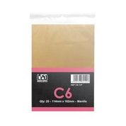 C6 MANILLA ENVELOPES (114X162) PLAIN BOX OF 500