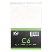 C6 WHITE ENVELOPES (114X162) PLAIN BOX OF 500