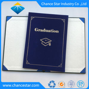 A4 CERTIFICATE HOLDER VELVET BLUE