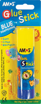 AMOS BLUE DISAPPEARING GLUE STICK BLISTER CARDED 35grm 1UP