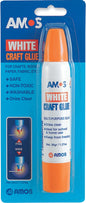 AMOS CRAFT GLUE WHITE PEN 34ml Blister 1's - WCG34B1