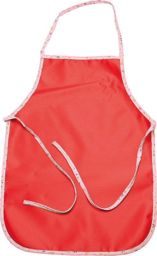 SCHOOL PRIMARY APRON -SINGLE  PLAIN RED