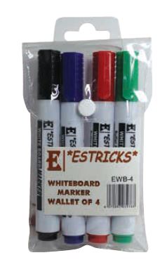 *ESTRICKS* WHITEBOARD MARKER 4'S #EWB-4