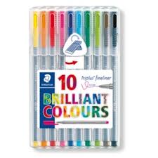 STAEDTLER FINELINERS 10'S