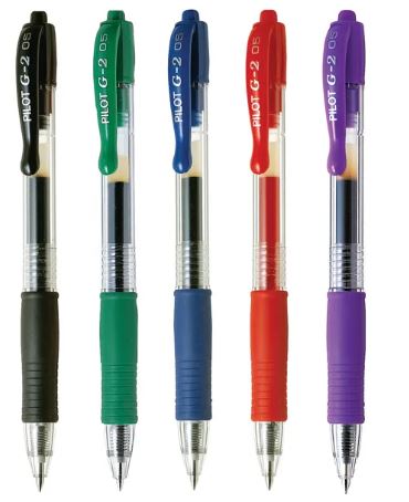 PILOT G2-05 EXTRA-FINE GEL PENS