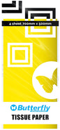 B/FLY TISSUE PAPER FOLDS - YELLOW