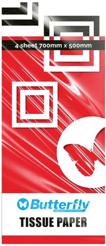 B/FLY TISSUE PAPER FOLDS - RED