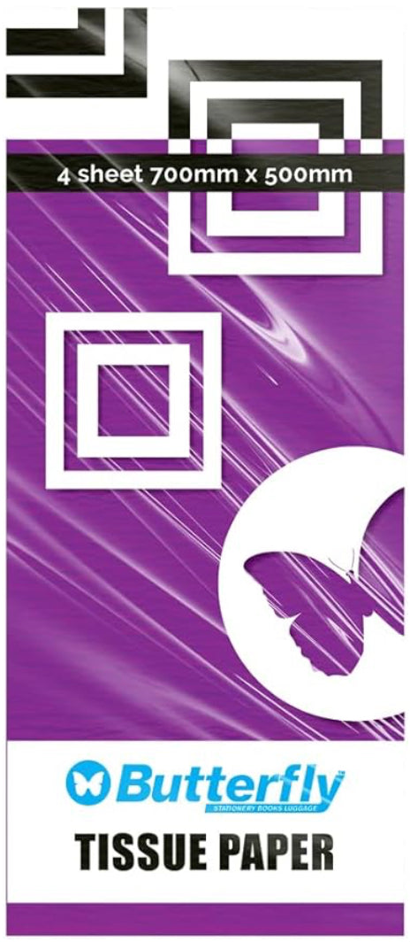B/FLY TISSUE PAPER FOLDS - PURPLE