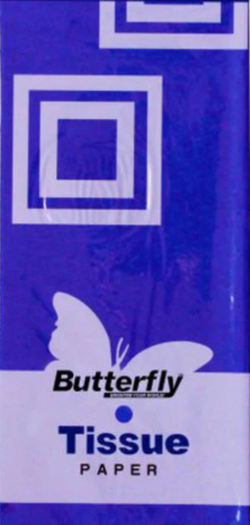 B/FLY TISSUE PAPER FOLDS - DARK BLUE