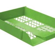 SINGLE P.V.C LETTER TRAY LIME