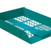 SINGLE P.V.C LETTER TRAY TURQUOISE