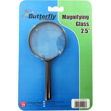 BUTTERFLY MAGNIFIER GLASS 2.5"