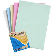 A4 BUTTERFLY PASTEL COLOUR PAPER 500'S