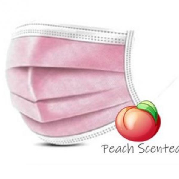 SCENTED 3-PLY FACE MASK - PEACH 10'S