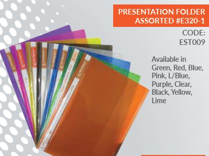 *ESTRICKS* PRESENTATION FOLDERS – Easy Stationers CC